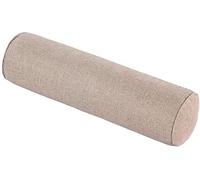 Cuscino Cilindrico Cervicale 40 50 60 70 90 cm Rotolo Cilindro in Cotone e Lino per Dormire Viaggiare Letto Divano Gambe Schiena Supporto Ergonomico con Fodera Rimovibile(Light Khaki,20x150cm)