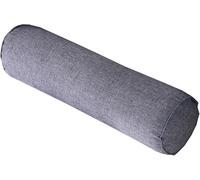 Cuscino Cilindrico Cervicale 40 50 60 70 90 cm Rotolo Cilindro in Cotone e Lino per Dormire Viaggiare Letto Divano Gambe Schiena Supporto Ergonomico con Fodera Rimovibile(Gray,15x90cm)