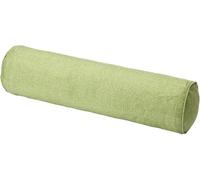 Cuscino Cilindrico Cervicale 40 50 60 70 90 cm Rotolo Cilindro in Cotone e Lino per Dormire Viaggiare Letto Divano Gambe Schiena Supporto Ergonomico con Fodera Rimovibile(Green,20x80cm)