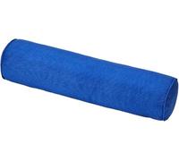 Cuscino Cilindrico Cervicale 40 50 60 70 90 cm Rotolo Cilindro in Cotone e Lino per Dormire Viaggiare Letto Divano Gambe Schiena Supporto Ergonomico con Fodera Rimovibile(Deep Blue,20x80cm)