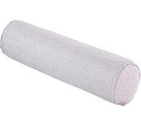 Cuscino Cilindrico Cervicale 40 50 60 70 90 cm Rotolo Cilindro in Cotone e Lino per Dormire Viaggiare Letto Divano Gambe Schiena Supporto Ergonomico con Fodera Rimovibile(Silver Grey,15x70cm)