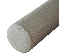 Cuscino Cilindrico Cervicale Memory Foam Cuscino Cilindrico a rullo lungo Supporto Ergonomico per Collo Gambe e Schiena per Letto e Divano, Lombare,Yoga con Federa Lavabile(Khaki Gray,20cmx50cm)