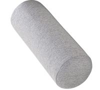 Cuscino Cilindrico Cervicale Memory Foam Cuscino Cilindrico a rullo lungo Supporto Ergonomico per Collo Gambe e Schiena per Letto e Divano, Lombare,Yoga con Federa Lavabile(Grigio chiaro,20cmx50cm)