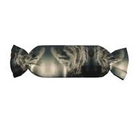 Cuscino cilindrico cilindrico alto Waves. Candy Cuscino cilindrico Comfort Roll Cuscino da viaggio Cuscino tubolare adatto per supporto testa collo e schiena