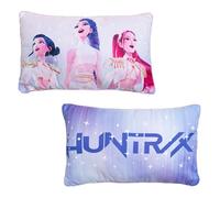 Cuscino cilindrico con licenza ufficiale K-Pop Demon Hunters, cuscino super morbido | Design celestiale reversibile, viola | Perfetto per l'arredamento della camera da letto o del soggiorno