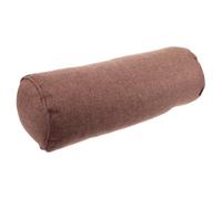 Cuscino Cilindrico da Yoga Maniglia in Cotone, 1 Pezzo | Colore Caffè, Fodera Sfoderabile Cerniera Integrale Supporto per Collo, e Femorali