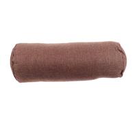 Cuscino Cilindrico Yoga Lombare Caffè, Supporto Alta Densità | Fodera Rimovibile Zip Integrale, e Imbottitura in Cotone Perlato Cotone Lino, per Ginocchia