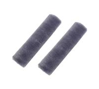 Cuscino Cintura Sicurezza 2 Pezzi Di Copertura Morbida Per Cintura Sicurezza Per Auto In Pelle Pecora Imbottitura Per Spallacci Proteggi(Gray)
