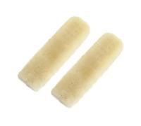 Cuscino Cintura Sicurezza 2 Pezzi Di Copertura Morbida Per Cintura Sicurezza Per Auto In Pelle Pecora Imbottitura Per Spallacci Proteggi(Beige)