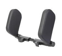Cuscino Collo Auto Cuscino poggiatesta per auto in memory foam, supporto laterale telescopico per dormire in viaggio Poggiatesta Auto(Black)