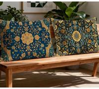 Cuscino Colore Cuscini per Divano Europa Settentrionale Imbottitura Cuscini 30x50cm Velluto Cuscino per Dormire Con Cerniera Lnvisibile,Rettangolo Pillow Set di 2 per Domestica Camera da Letto O-955O