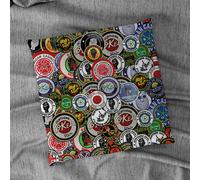 Cuscino Con Design Di Patches Colorati Del Northern Soul 18" X 18"