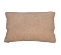 Cuscino con fascia e doppio piping beige 30x50 cm Beige