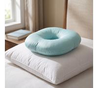 Cuscino con foro per l'orecchio per dorme su un fianco, 8,6", verde