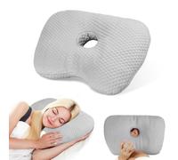 Cuscino con Foro per Orecchio, Piercing Cuscino con Foro, Cuscino con Buco Cuscino, Cuscino con Foro per l'orecchio, Cuscino per piercing all'orecchio per Dormire Sulla Pancia e Sul Fianco, 32x44x5cm