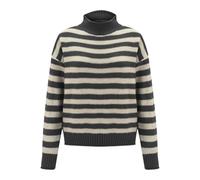 Cuscino con spilli per polso a mezza torta, arancione e bianco, lavorato a maglia, largo, da donna, asimmetrico, ponticello, grigio., XL