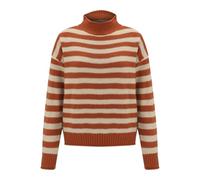 Cuscino con spilli per polso a mezza torta, arancione e bianco, lavorato a maglia, largo, da donna, asimmetrico, ponticello, Colore: arancione., XXL