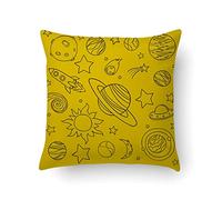 Cuscino con stampa digitale, 100% Made in Italy, Cuscino decorativo da divano, sfoderabile e lavabile, Modello Moses, cm 40x40x5