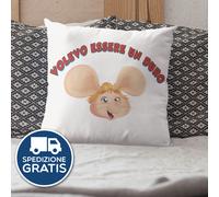 Cuscino con Stampa Renato Zero tour Autoritratto - Idea Regalo per Sorcini