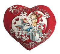 Cuscino Con Te Sto Sempre Bene Coniglietti Innamorati Idea Regalo San-Valentino