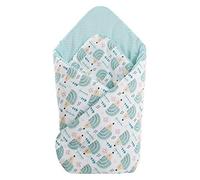 Cuscino cono bambino 100% Cotone 75x75cm Coperta del bambino Doppia faccia Morbido Tutto l'anno Corna per neonati Multifunzionale Medi Partners (Ricci di menta)