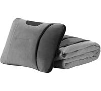 Cuscino Coperta per Dacia Duster Mk1 Laureate 4x4 dCi 10-17 | Viaggia sereno. Il cuscino lombare sostiene la schiena alla guida e si apre in una coperta per le pause in sosta.