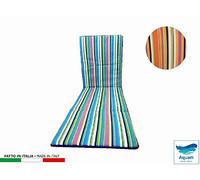 CUSCINO COPRI LETTINO 189X61X3,5cm*DEC.RIGHE AQUAM
