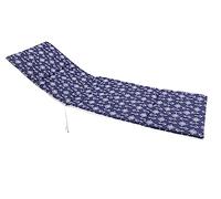 CUSCINO COPRI LETTINO 195X72X3,5cm*ANCORA FONDO BLU