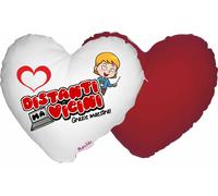 cuscino cuore 40x40 scritta distanti ma vicini grazie maestra regalo scuola