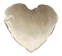 Cuscino Cuore Graubeige in velluto fatto a mano già imbottito Arredo casa Declea