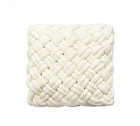 Cuscino - Cuscino rotondo in peluche, grande cuscino quadrato | Cuscino in cotone con nucleo intrecciato lavorato a maglia, cuscino lavorato a maglia a filo spesso fatto a mano, federe per cuscini