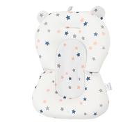 Cuscino da Bagnetto per Neonati Cuscino da Sedile per Bagnetto per Neonati Galleggiante Sicuro Pieghevole Regolabile Sostenitore da Bagno per Neonato per Neonato (Stelle bianche)
