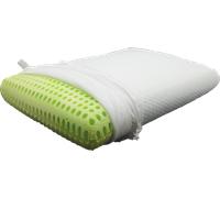 Cuscino da campeggio e da viaggio mape in schiuma ergonomica therm soft e cotone verde