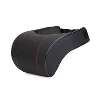 Cuscino da collo per auto - Cuscino da viaggio in PU nero, cuscino da viaggio in pelle PU, memory foam a lento | cuscino di protezione del collo universale, comfort sedile del passaggio
