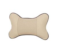 Cuscino da collo per auto, morbido cuscino poggiatesta per auto, per guida, in pelle PU, design ergonomico e confortevole, in pelle PU, adatto alla maggior parte dei cuscini da viaggio