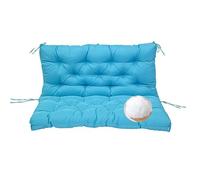 Cuscino da esterno per divano a 2 o 3 posti, per panca da giardino e patio, 152,4 x 101,6 cm, colore: azzurro, comodo cuscino per prato e giardino