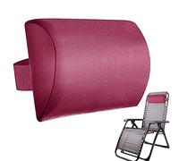 Cuscino da giardino reclinabile per sdraio, cuscino per la testa per sedie a sdraio, comodo cuscino reclinabile regolabile in altezza, cuscino per sedia a rotelle per sedia a rotelle