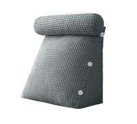 Cuscino da lettura 3 in 1 extra large per letto e divano, cuscino di supporto per collo e braccio, con tasca laterale, lavabile, ideale per rilassarsi e guardare la TV, cuscino per adulti