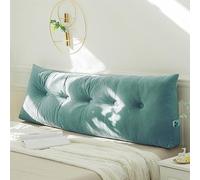 Cuscino da lettura a cuneo, 150 x 40 x 12 cm, grande cuscino triangolare per testiera per camera da letto, cuscino lombare spesso e morbido, cuscino lombare per divano, cuscino di supporto per il