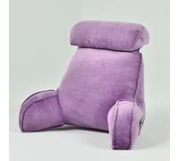 Cuscino da Lettura per Letto, Comodo Cuscino da coccolare con Supporto per Il Collo, Schienale, braccioli, poggiapiedi, per Divano, Pavimento, Relax, Guardare la TV (Viola Chiaro 7