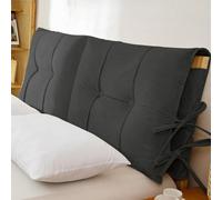 Cuscino da Lettura per Testiera E Fodera per Testiera ，Copritestata Letto Imbottita Cuscino di Supporto Schienale Anticollisione per Testiere Letto Matrimoniale Singolo(B,35 x 32 x 4 in(90x80x10 cm))