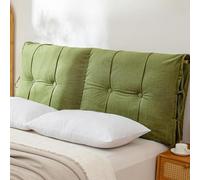 Cuscino da Lettura per Testiera E Fodera per Testiera ，Copritestata Letto Imbottita Cuscino di Supporto Schienale Anticollisione per Testiere Letto Matrimoniale Singolo(D,35 x 32 x 4 in(90x80x10 cm))