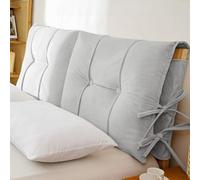 Cuscino da Lettura per Testiera E Fodera per Testiera ，Copritestata Letto Imbottita Cuscino di Supporto Schienale Anticollisione per Testiere Letto Matrimoniale Singolo(A,35 x 32 x 4 in(90x80x10 cm))