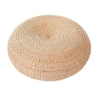 Cuscino da Meditazione futon Addensato Cuscino da Meditazione Rotondo in Rattan Tatami Cuscino Kowtow Intrecciato in Paglia Decorazioni for la casa per Yoga e Mindfulness(Type1)
