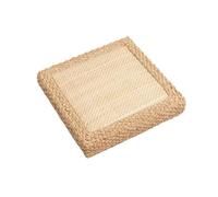 Cuscino da meditazione quadrato intrecciato a mano, cuscino da pavimento for meditazione, cuscino da pavimento in paglia, pouf, cuscino da yoga in tatami, tappetino da pavimento, cuscino da pavimento