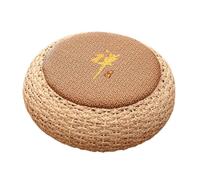 Cuscino da meditazione rotondo fatto a mano in tatami, cuscino da pavimento, cuscino da meditazione in tatami intrecciato a mano, cuscino da meditazione zen yoga intrecciato a mano for tatami, seduta