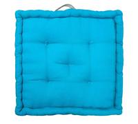 Cuscino da pavimento blu 45x45x10 cm Blu