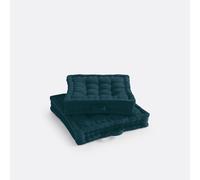 Cuscino da pavimento cotone riciclato, Scenario Blu 38 x 38 x 10 cm