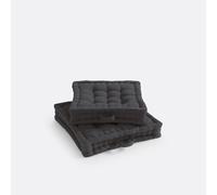 Cuscino da pavimento cotone riciclato, Scenario Grigio 38 x 38 x 10 cm