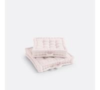 Cuscino da pavimento cotone riciclato, Scenario Rosa 38 x 38 x 10 cm
